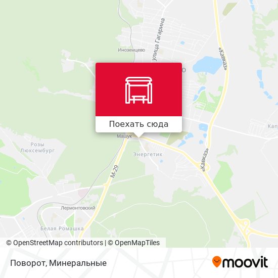 Карта Поворот