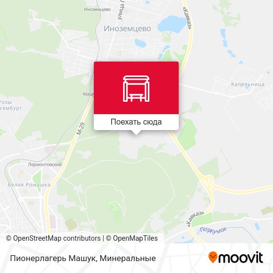 Карта Пионерлагерь Машук
