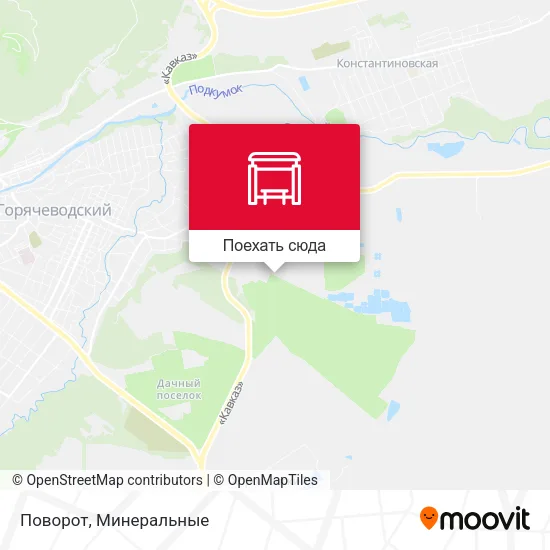 Карта Поворот