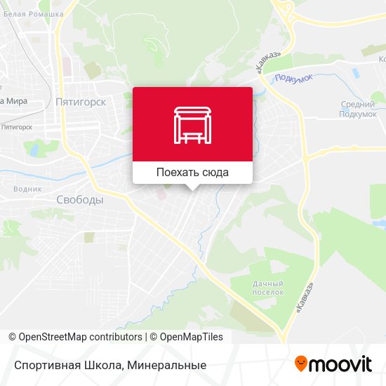 Карта Спортивная Школа