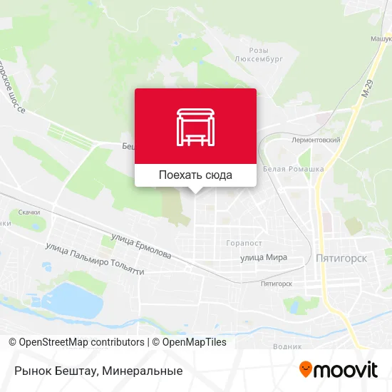 Карта Рынок Бештау