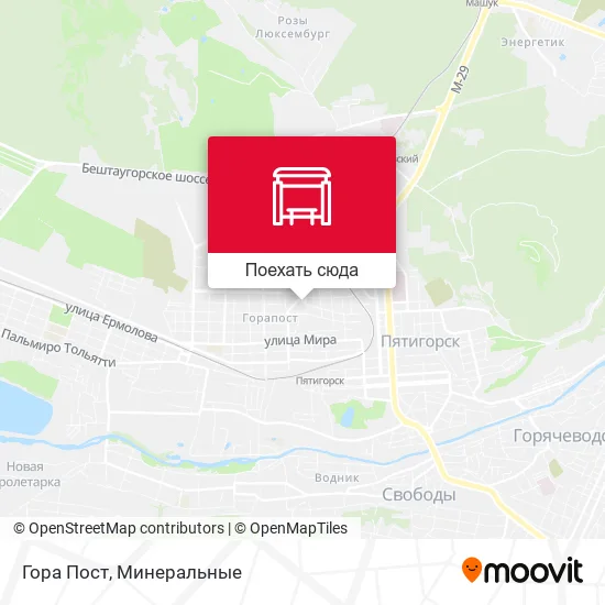 Карта Гора Пост