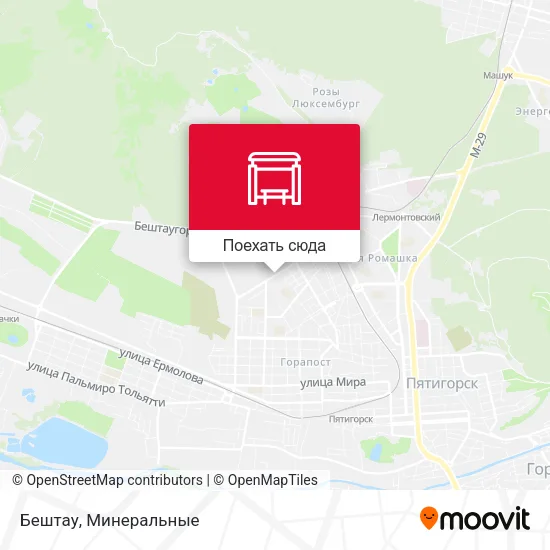 Карта Бештау