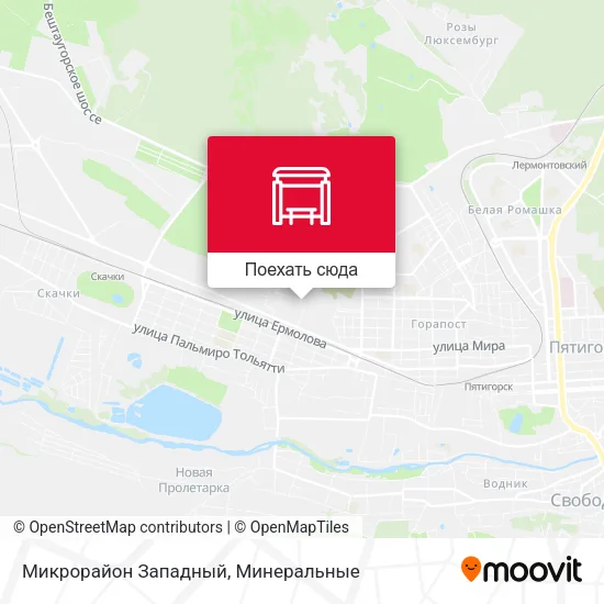 Карта Микрорайон Западный