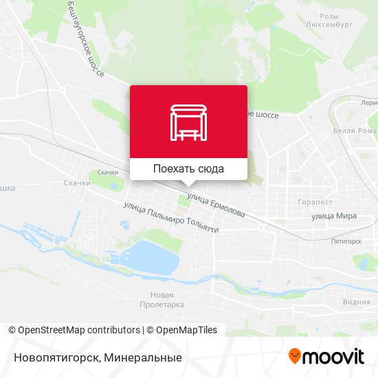 Карта Новопятигорск