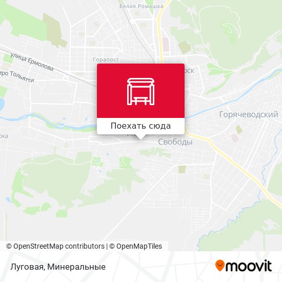 Карта Луговая