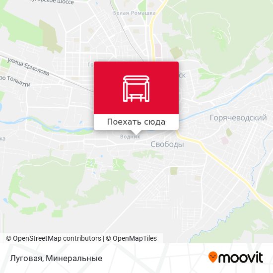 Карта Луговая
