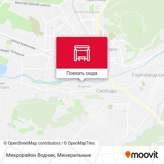 Карта Микрорайон Водник