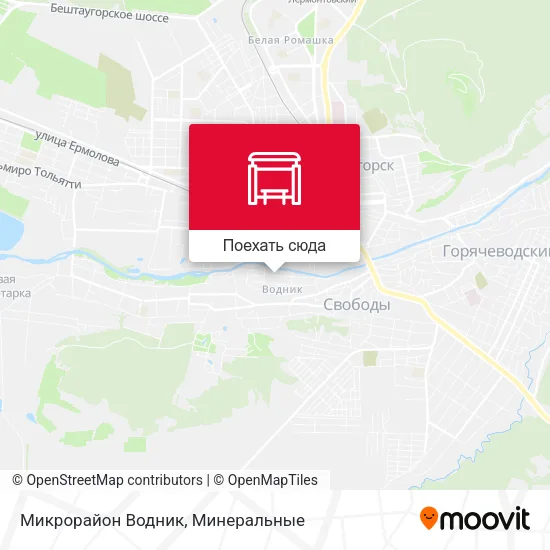 Карта Микрорайон Водник