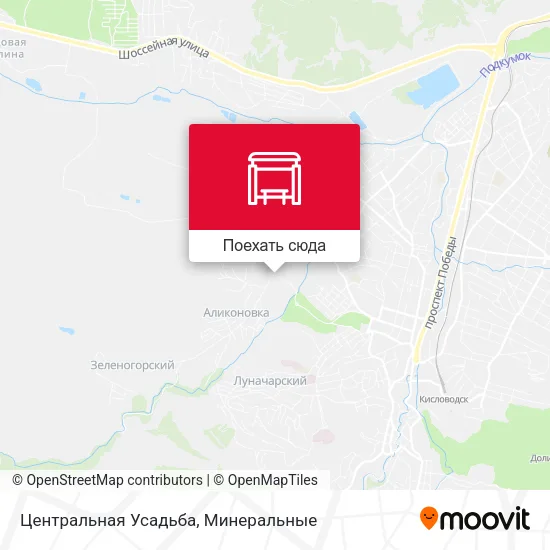 Карта Центральная Усадьба