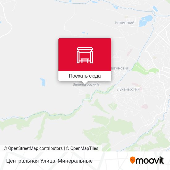 Карта Центральная Улица