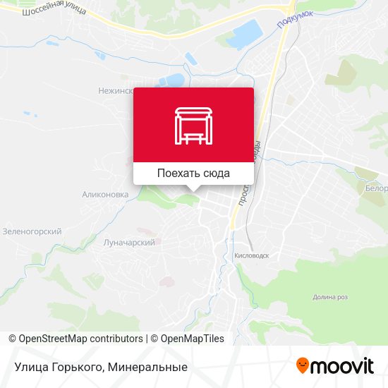 Карта Улица Горького