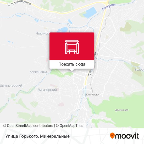 Карта Улица Горького