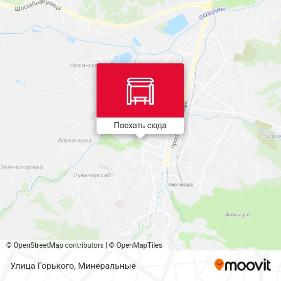 Карта Улица Горького