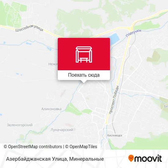 Карта Азербайджанская Улица