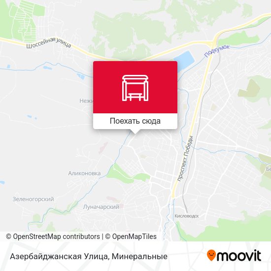 Карта Азербайджанская Улица