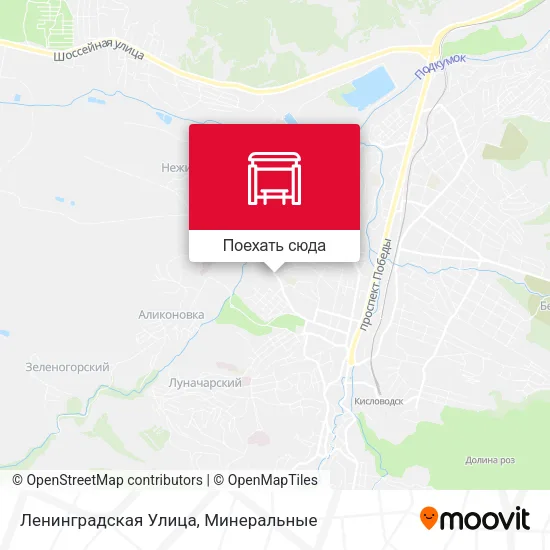Карта Ленинградская Улица