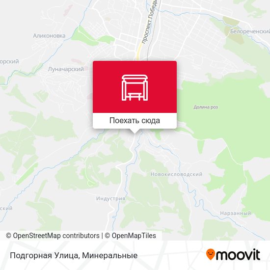 Карта Подгорная Улица
