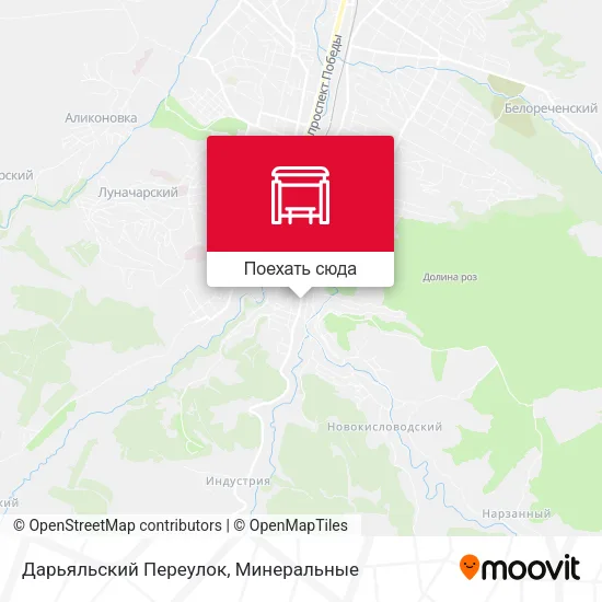 Карта Дарьяльский Переулок