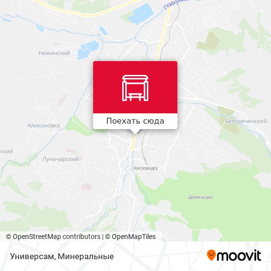 Карта Универсам