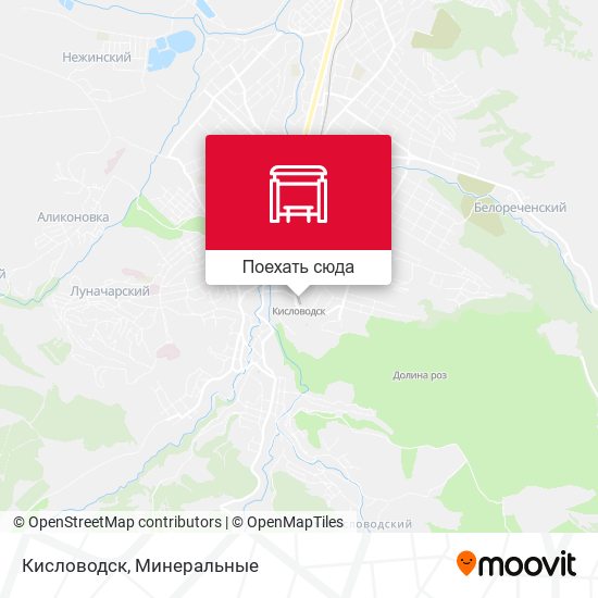Карта Кисловодск