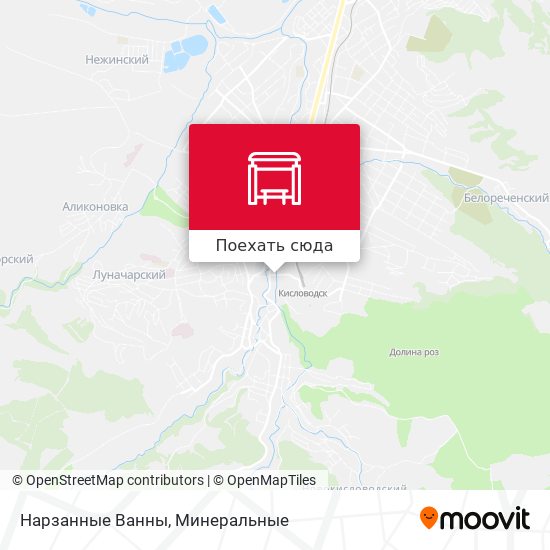 Карта Нарзанные Ванны