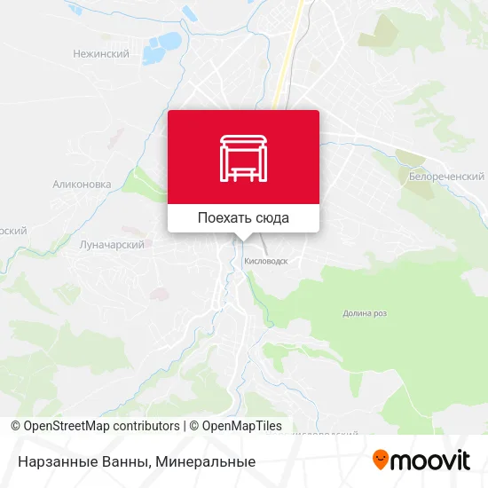 Карта Нарзанные Ванны