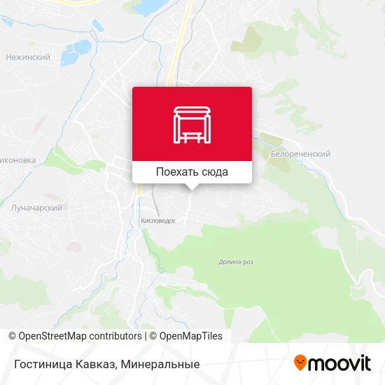 Карта Гостиница Кавказ
