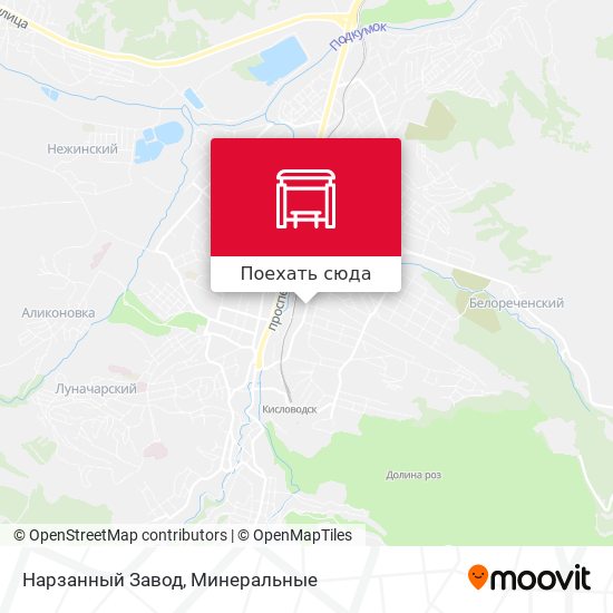 Карта Нарзанный Завод