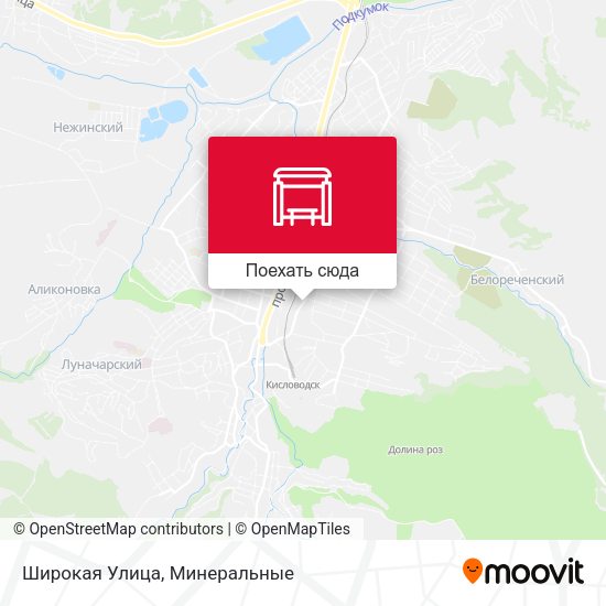 Карта Широкая Улица