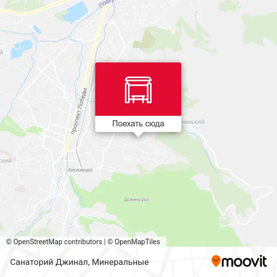 Карта Санаторий Джинал