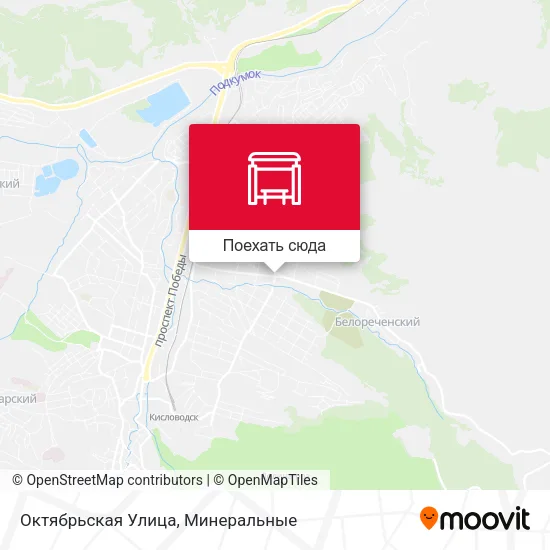 Карта Октябрьская Улица