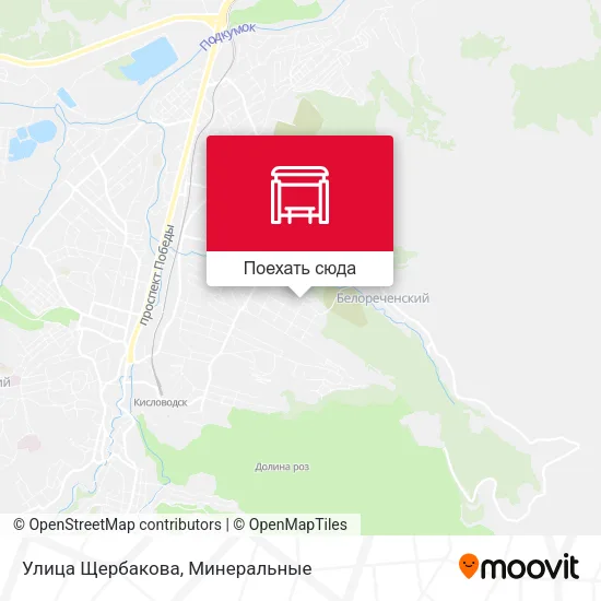 Карта Улица Щербакова