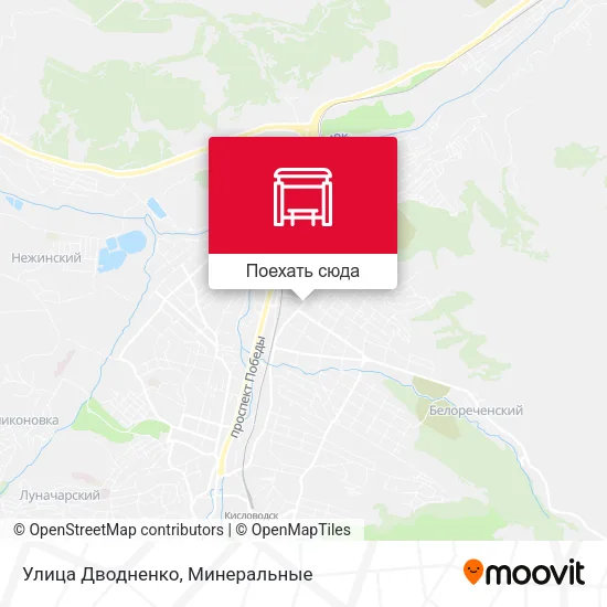 Карта Улица Дводненко