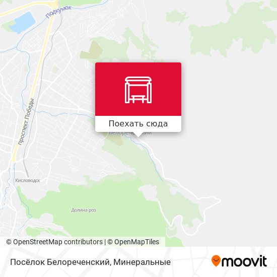 Карта Посёлок Белореченский