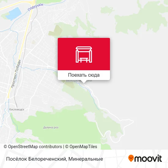 Карта Посёлок Белореченский