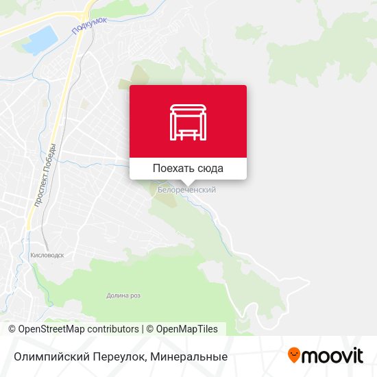 Карта Олимпийский Переулок