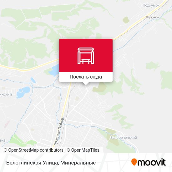 Карта Белоглинская Улица