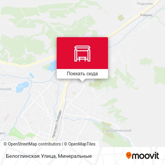 Карта Белоглинская Улица