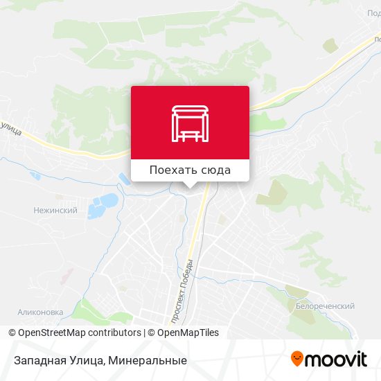 Карта Западная Улица