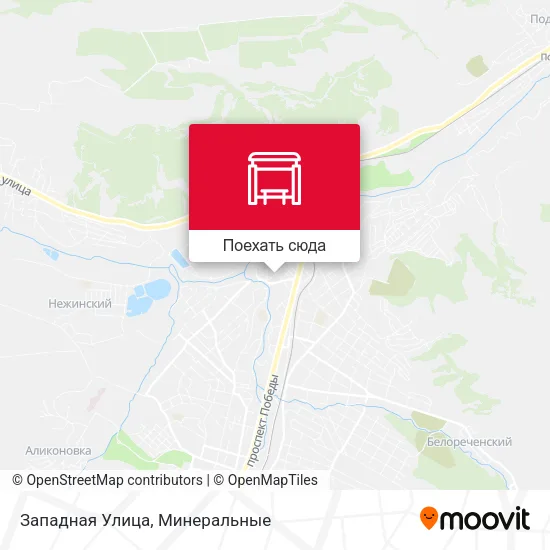 Карта Западная Улица