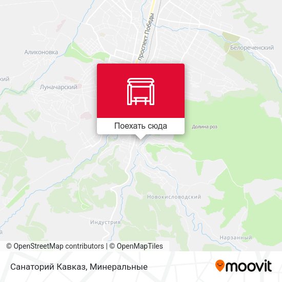 Карта Санаторий Кавказ