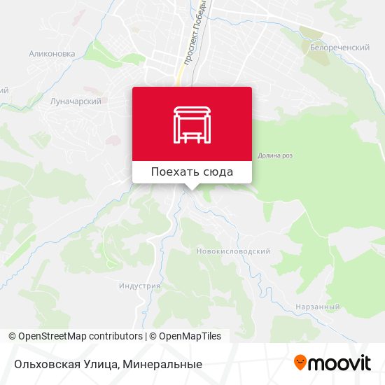 Карта Ольховская Улица
