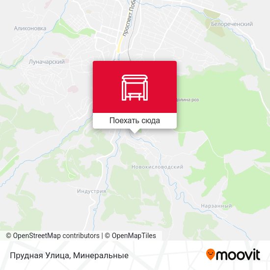 Карта Прудная Улица