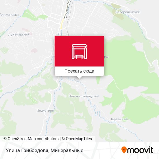 Карта Улица Грибоедова