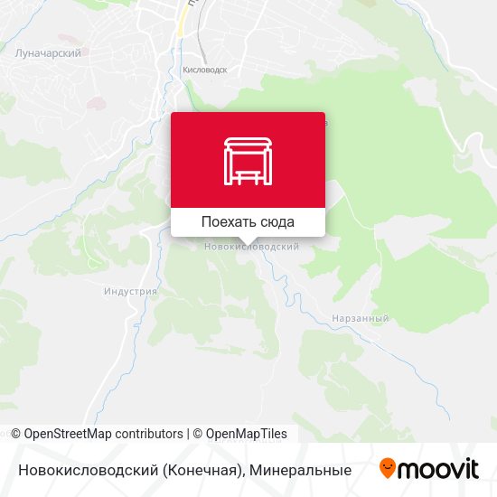 Карта Новокисловодский (Конечная)