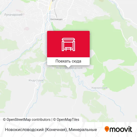 Карта Новокисловодский (Конечная)