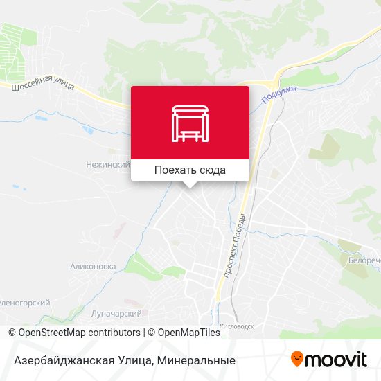 Карта Азербайджанская Улица