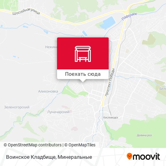 Карта Воинское Кладбище