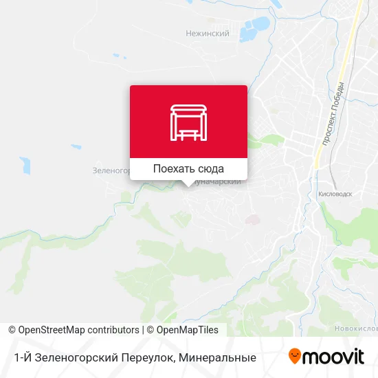 Карта 1-Й Зеленогорский Переулок